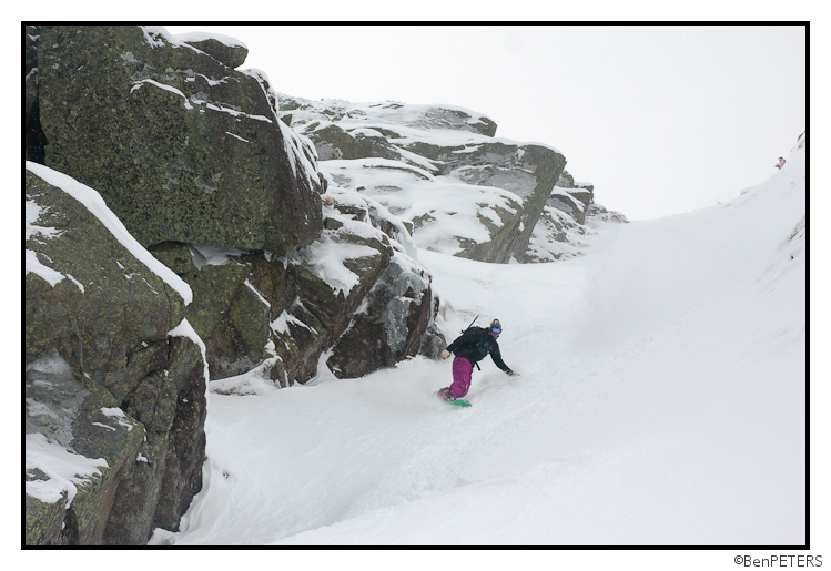 Christian rides alpine pow