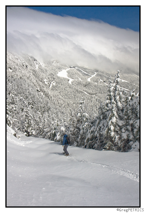 Skiing down Bypass